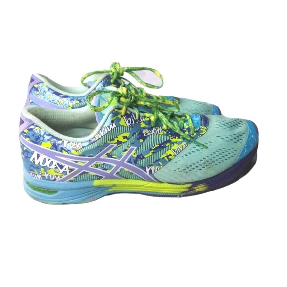 Asics Gel Noosa Tri 10 Shoes Women's Size 11 Sneaker Purple Blue Turquoise - Picture 1 of 6